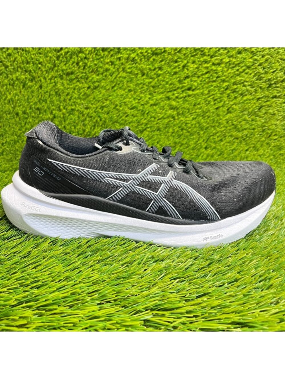 Asics Gel Kayano‎ 30 Womens Size 9.5 Black White Athletic Running Shoes Sneaker